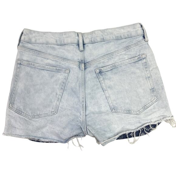 Old Navy‎ OG Shorts Womens Size 12 Light Wash Denim Summer Boho Festival Beach - Picture 2 of 11